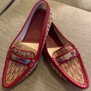 Dior Red Signature Flats